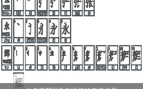 从名字笔画数剖析你的工作类型