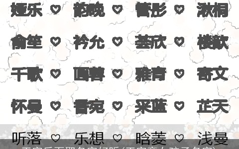 王字后面取名字好听(王字旁女孩子名字)