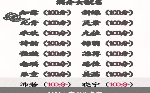 2023女宝张氏名字