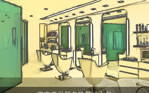 双字美发厅名称简约大气