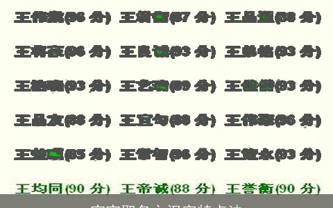 宝宝取名之汉字特点法