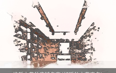 清新文艺的店铺名字(好听的文艺店名)