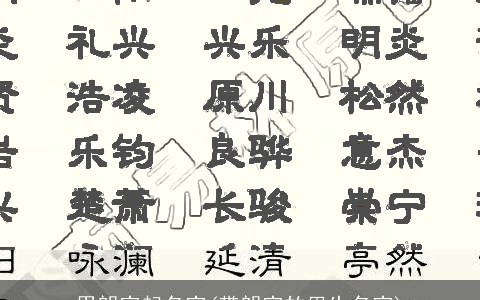 用朗字起名字(带朗字的男生名字)