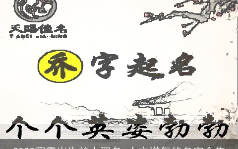 2023寒露出生的人取名 大方洋气的名字合集