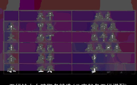 五行缺火女孩取名精选(八字起名五行搭配)