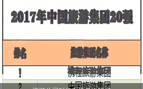 旅游公司叫什么姓名比较好