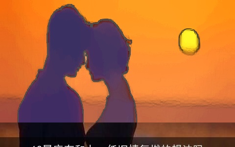 12星座有和上一任旧情复燃的想法吗