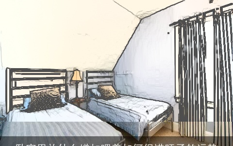 卧室里放什么增加喂养如何促进旺子的运势