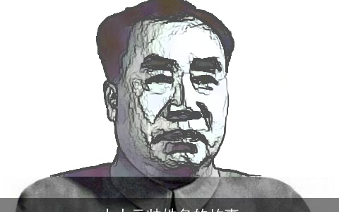 十大元帅姓名的故事