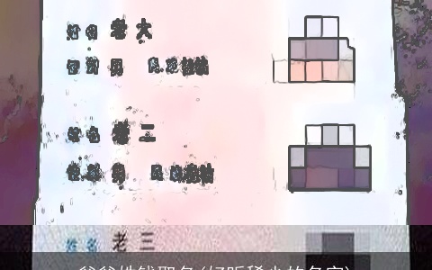 爸爸姓钱取名(好听稀少的名字)