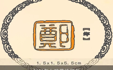 2023年女孩黄姓取名