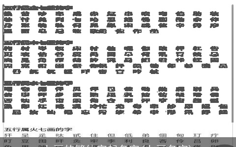 七画的繁体字起名字(七画名字)