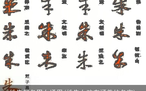 姓朱起名男女通用(姓朱女孩有涵养的名字)