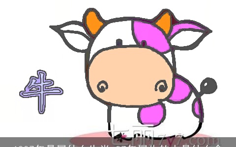 1997年是属什么生肖 97年属牛的人是什么命