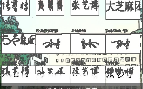 好企划公司的名字