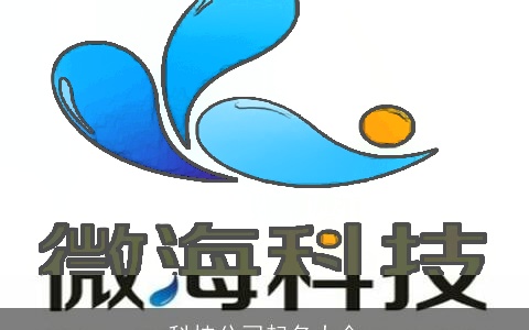 科技公司起名大全