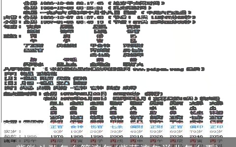 紫微斗数怎么算流年(紫薇流年学业怎么看)