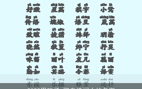 2023男孩子 取自诗词中的名字