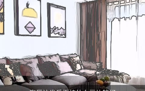 客厅沙发后面挂什么画比较好