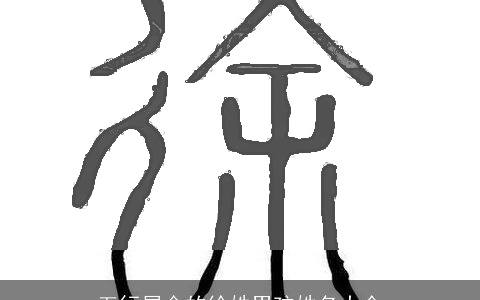 五行属金的徐姓男孩姓名大全