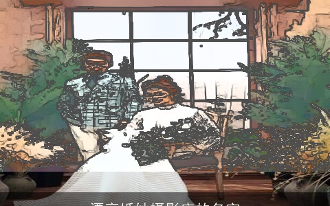 漂亮婚纱摄影店的名字