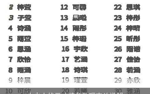 水火土的三才装备数理吉凶详解