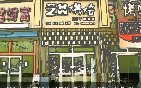 鑫配什么字取公司名称(新开公司取什么名好)