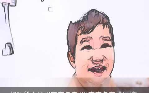 好听稀少的男宝宝名字(男宝宝名字排行榜)