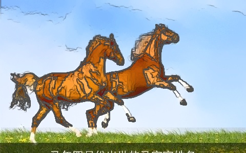 马年四月份出世的马宝宝姓名