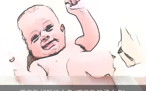 双胞胎好听的小名(双胞胎孩子小名)