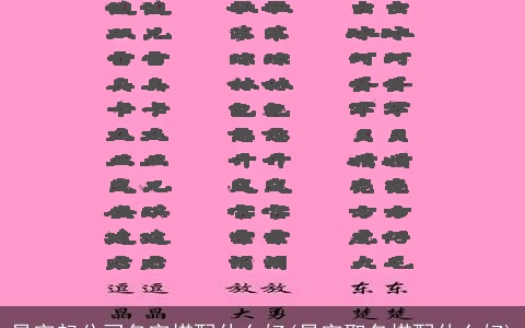 易字起公司名字搭配什么好(易字取名搭配什么好)