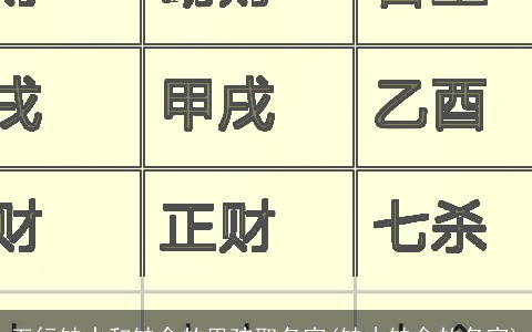 五行缺水和缺金的男孩取名字(缺木缺金的名字)