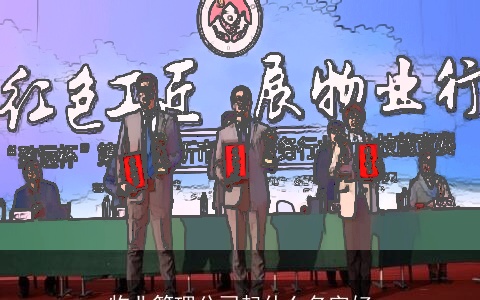 物业管理公司起什么名字好