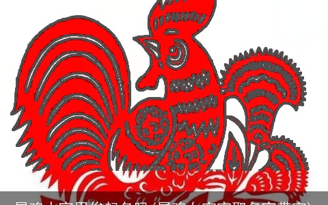 属鸡人宜用俊起名吗(属鸡女宝宝取名宜带字)