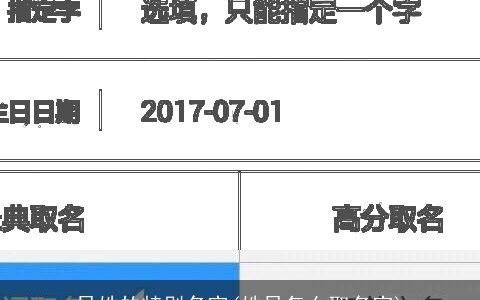 吴姓的特别名字(姓吴怎么取名字)