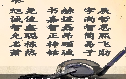 姓什么名什么(姓氏起名网)