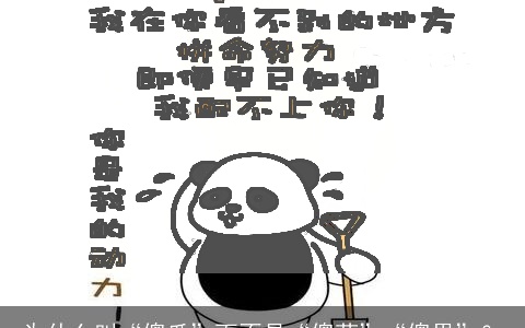 为什么叫“傻瓜”而不是“傻菜”“傻果”？