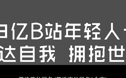 带浪花的网名(带浪字的网名2个字)