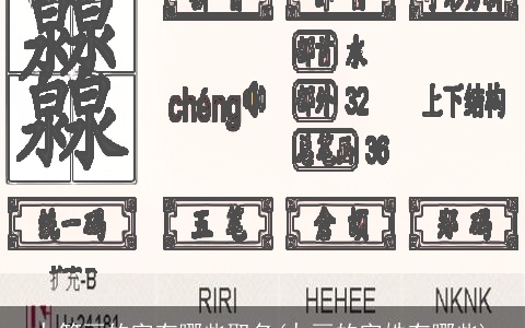 九笔画的字有哪些取名(九画的字姓有哪些)
