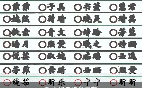 改个好名终身富有