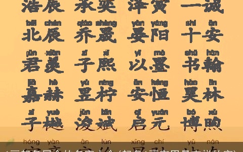 6画起名属金的名字大全(起名6画字男最吉祥的字)