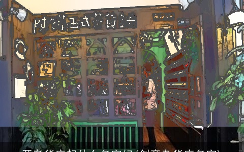 开杂货店起什么名字好(创意杂货店名字)