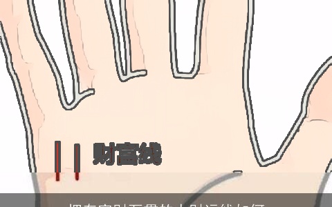 拥有家财万贯的人财运线如何