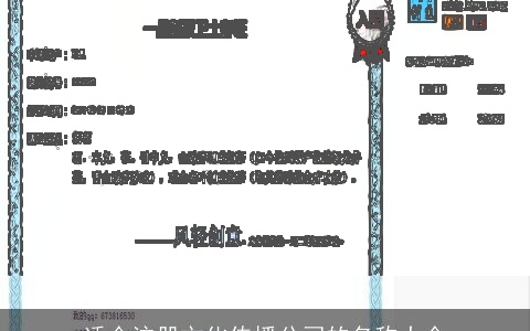 适合注册文化传播公司的名称大全