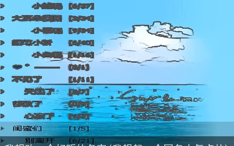 我想改一个好听的名字(我想起一个网名大气点的)