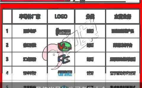 最佳半导体公司名称大全