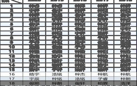 睿字都可以有多少名字(和睿字搭配的男孩名字大全)