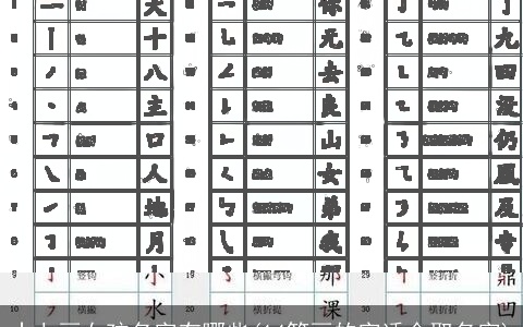 十七画女孩名字有哪些(14笔画的字适合取名字)