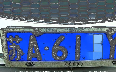 什么车牌号字母旺属牛数字3、4要多多用到