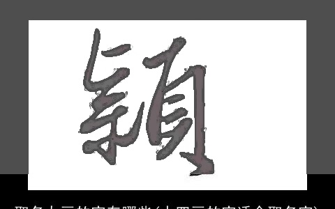 取名九画的字有哪些(十四画的字适合取名字)